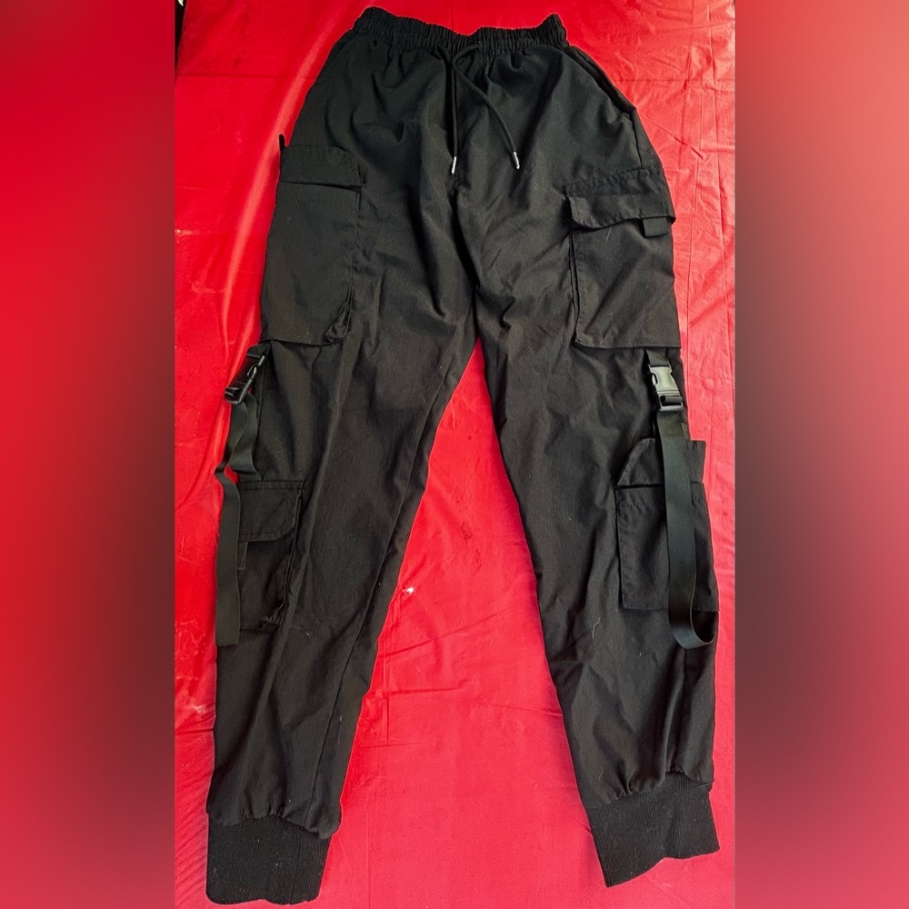 Cargo paper bag pants